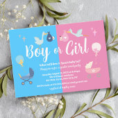 Party für das moderne Blaupink-Geschlecht von Jung Einladung