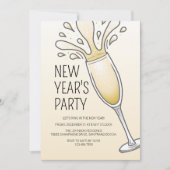 Party für das neue Jahr Einladung (Vorderseite)