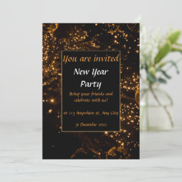 Party für das neue Jahr Einladung
