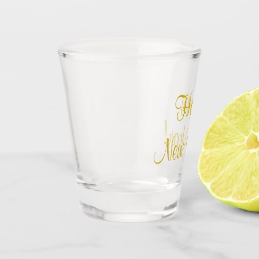 Party für das neue Jahr Schnapsglas (Links)