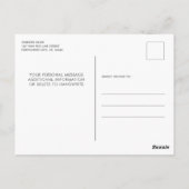 Party für das Personalisierte Foto des Feuerwehrfü Postkarte (Rückseite)