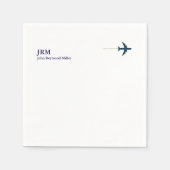 Party für das Pilotenflugzeug Serviette (Vorderseite)