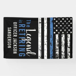 Party für das Polizeiruhestand - Strafverfolgung Banner