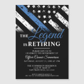 Party für das Polizeiruhestand - Strafverfolgung Magneteinladung (Vorderseite)