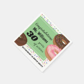 Party für das Ruhestand von Donut und Sprinklen Serviette (Ecke)