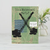 Party für das Ruhestand von Fahrzeugführern für Be Einladung (Stehend Vorderseite)