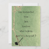 Party für das Ruhestand von Fahrzeugführern für Be Einladung (Rückseite)