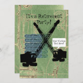 Party für das Ruhestand von Fahrzeugführern für Be Einladung (Vorne/Hinten)