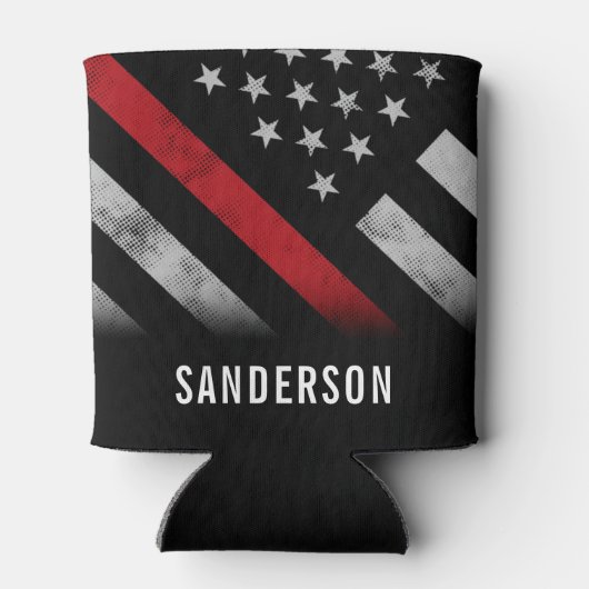 Party für das Ruhestand von Feuerwehren Dosenkühler (Rückseite)