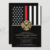 Party für das Ruhestand von Feuerwehren Einladung (Vorne/Hinten)