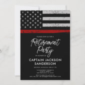 Party für das Ruhestand von Feuerwehren Einladung (Vorderseite)