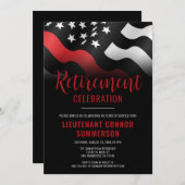 Party für das Ruhestand von Feuerwehren Einladung (Vorne/Hinten)