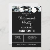 Party für das Ruhestand von Frauen Männer Abendess Einladung (Vorderseite)