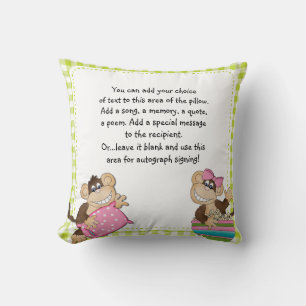 Party für das Schlammkissen des Affen Kissen