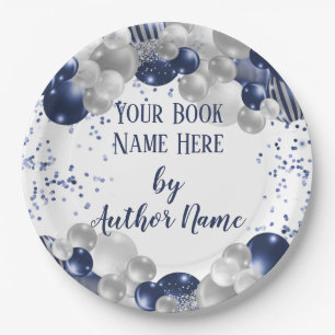 Party für das Signieren von Buchversionen Pappteller