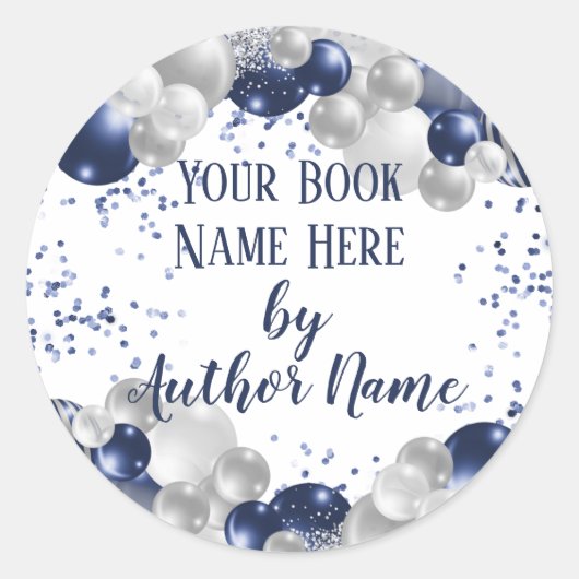 Party für das Signieren von Buchversionen Runder Aufkleber (Vorderseite)
