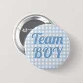 Party für das "Team Boy Blue Gender" Button (Vorne & Hinten)