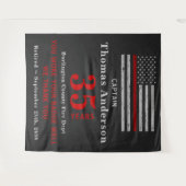 Party für das Thin Red Line-Flag für Feuerwehrleut Wandteppich (Vorderseite (Horizontal))