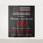 Party für das Thin Red Line-Flag für Feuerwehrleut Wandteppich (Vorderseite)