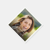 Party für das Überlagern von Fotos mit weißem Skri Serviette (Ecke)