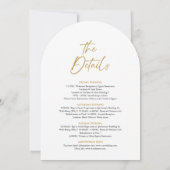 Party für das weiße Bachelorette Einladung (Rückseite)