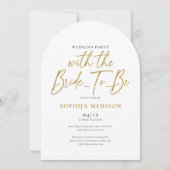 Party für das weiße Bachelorette Einladung (Vorderseite)
