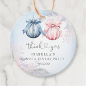 Party für das Wintergeschlechtsalter Geschenkanhänger (Vorderseite)