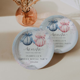 Party für das Wintergeschlechtsalter Pappteller