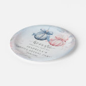 Party für das Wintergeschlechtsalter Pappteller (Schrägansicht)