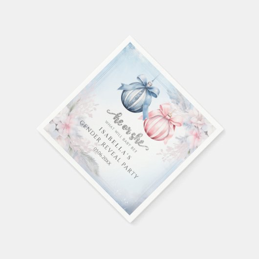 Party für das Wintergeschlechtsalter Serviette (Ecke)