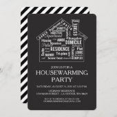 Party für das Wohnen im Haus Einladung (Vorne/Hinten)