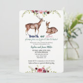 Party für das Woodland Gender Einladung (Stehend Vorderseite)