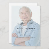 Party für das Zurückgeben von Foto-Text-Overlay Einladung (Vorne/Hinten)