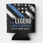 Party für das Zurückhalten der Flagge mit der blau Dosenkühler (Rückseite)