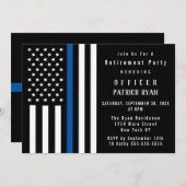 Party für das Zurückhalten der Flagge mit der blau Einladung (Vorne/Hinten)