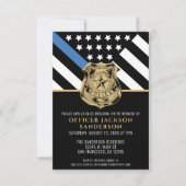 Party für das Zurückhalten der Flagge mit der blau Einladung (Vorderseite)