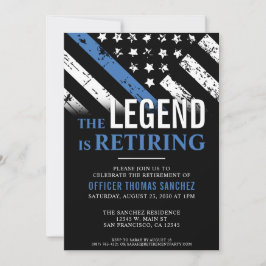 Party für das Zurückhalten der Flagge mit der blau Einladung