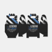 Party für das Zurückhalten der Flagge mit der blau Geschenkschachtel (Ungefaltet)