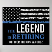 Party für das Zurückhalten der Flagge mit der blau Poster (Vorne)