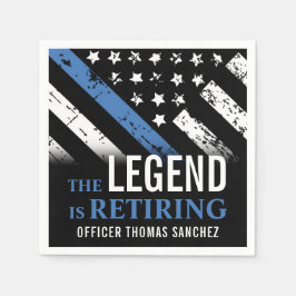 Party für das Zurückhalten der Flagge mit der blau Serviette