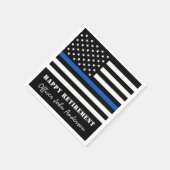 Party für das Zurückhalten der Flagge mit der blau Serviette (Ecke)