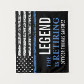 Party für das Zurückhalten der Flagge mit der blau Wandteppich (Vorderseite)