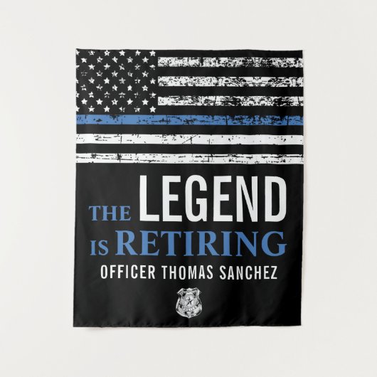 Party für das Zurückhalten der Flagge mit der blau Wandteppich (Vorderseite)