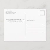 Party für das Zurückhalten von Polizeibeamten Thin Einladungspostkarte (Rückseite)