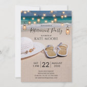 Party für das Zurückhalten von Strandnähten Einladung (Vorderseite)