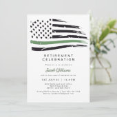 Party für das Zurückhalten von Wasserfarben-Gre-Li Einladung (Stehend Vorderseite)