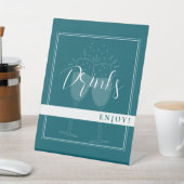 Party für Deep Petrol Custom Drinks signieren Sockelschild (In SItu)