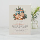 Party für den Austausch von festem Wasserfarben Einladung (Stehend Vorderseite)