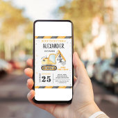 Party für den Bau von Dump Truck Einladung