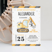 Party für den Bau von Dump Truck Einladung